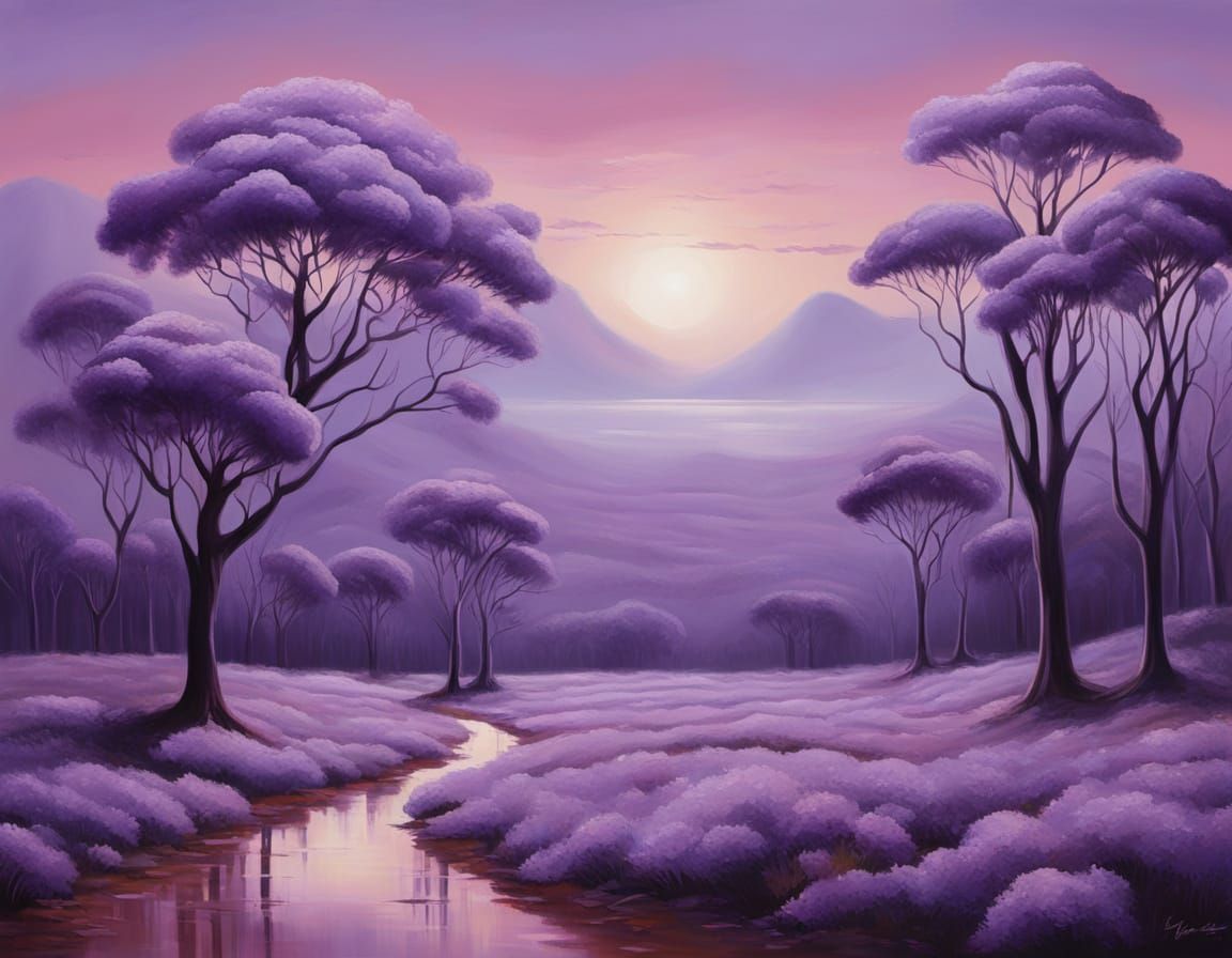 Surreal Tonalist Landscape Painting