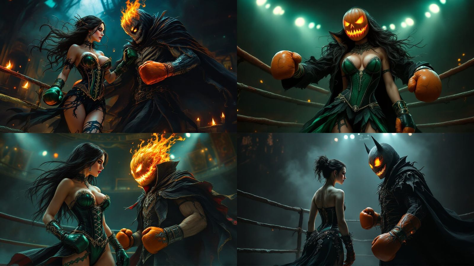 Enchantress vs Headless Horseman in Boxing Ring