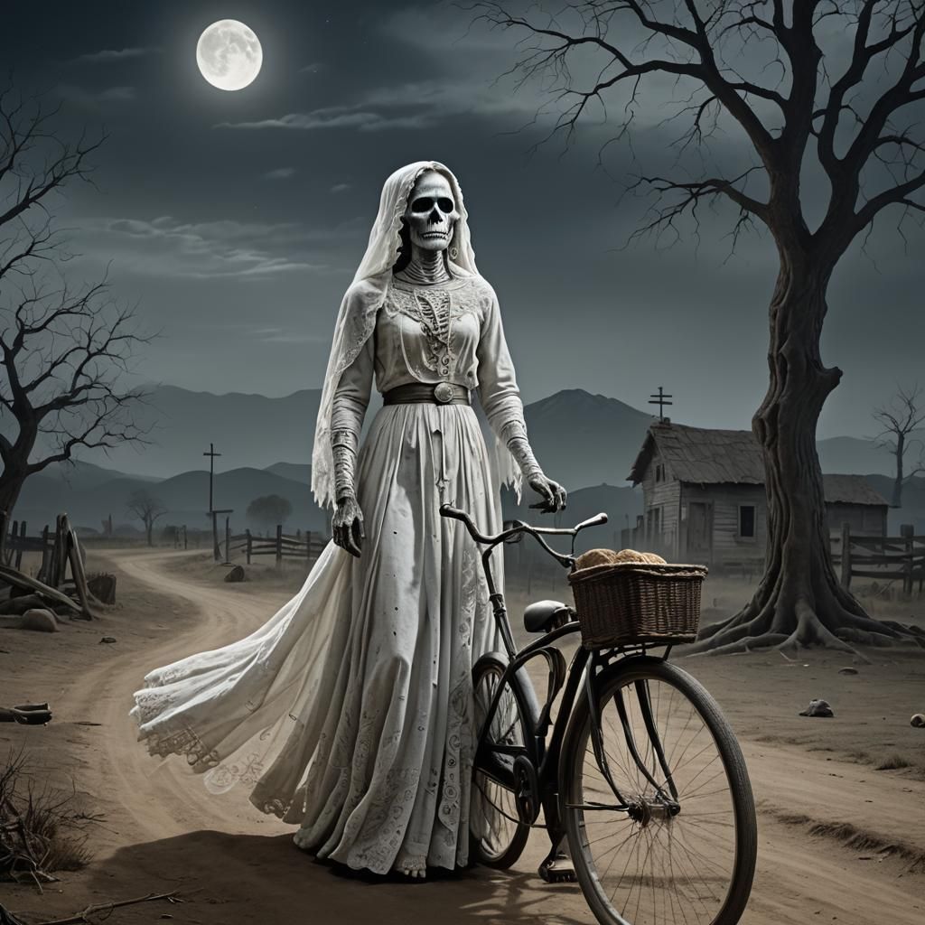 La Llorona Under the Moon's Glow