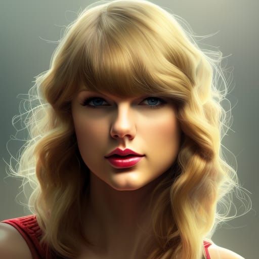 Taylor Swift Portrait in Art Nouveau Style