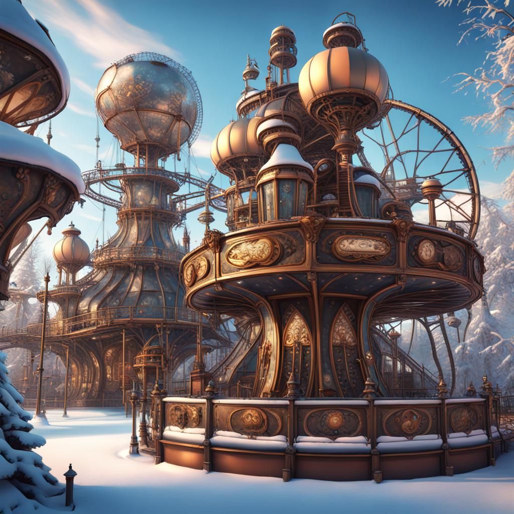 steampunk gothic  park