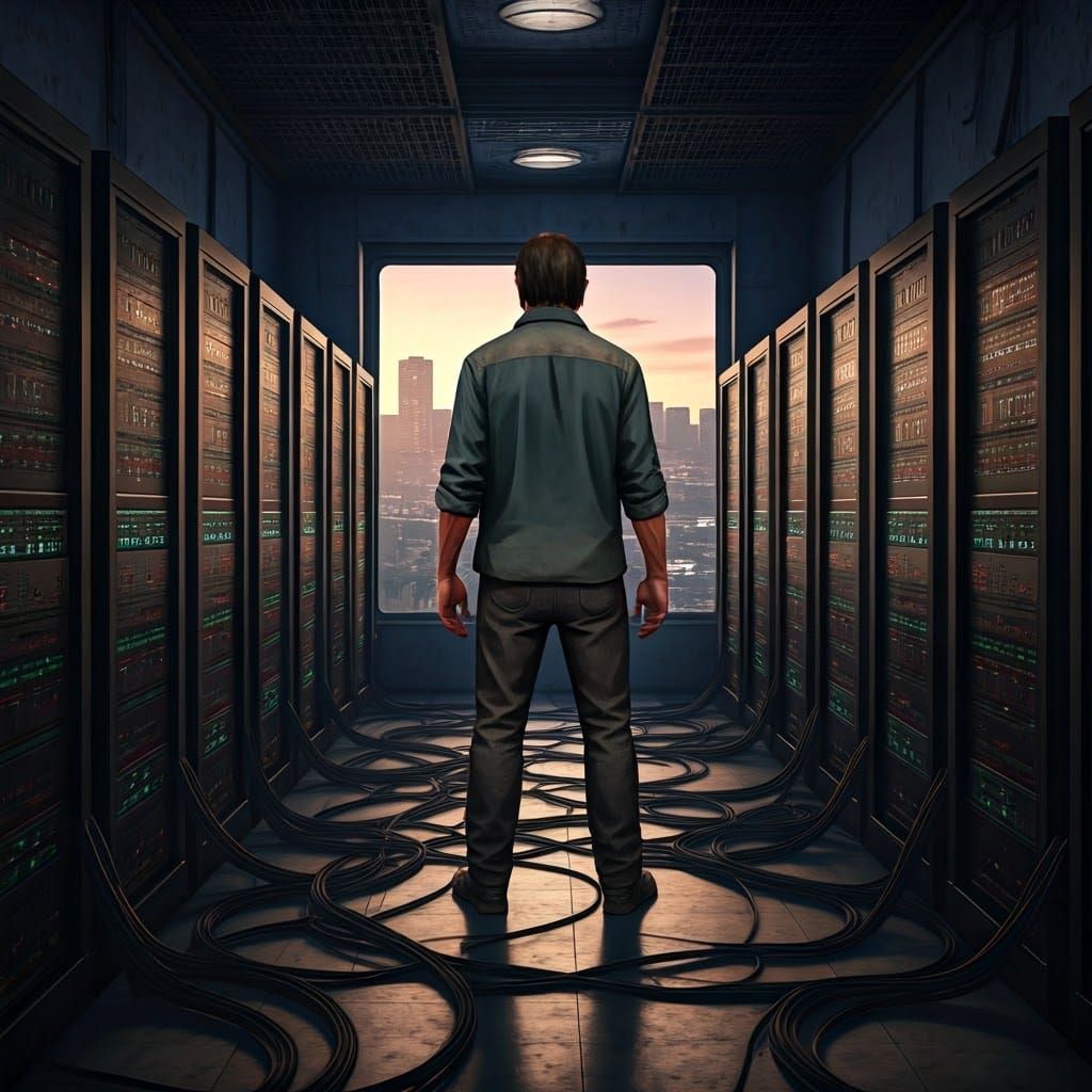 Trevor Phillips in a Futuristic Bitcoin Mine with Los Santos...