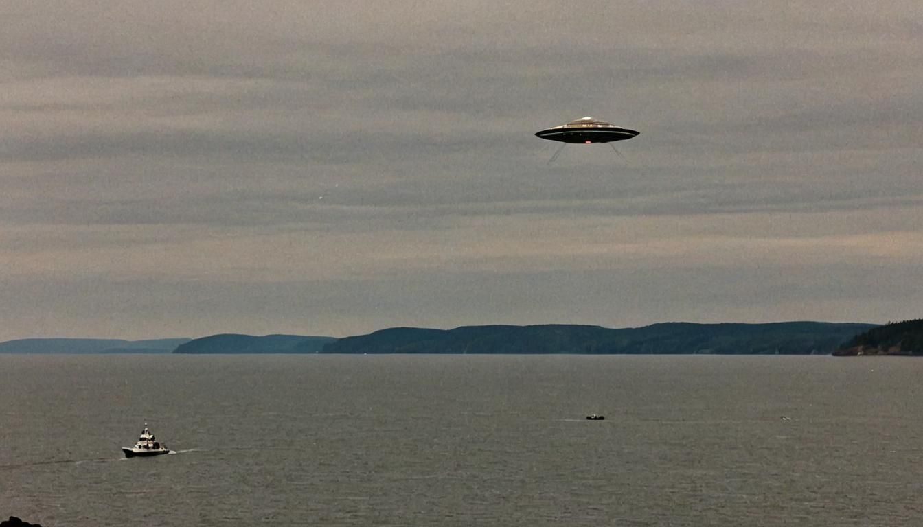 UFO Sighting Over Bay of Fundy: A Photographic Rendering