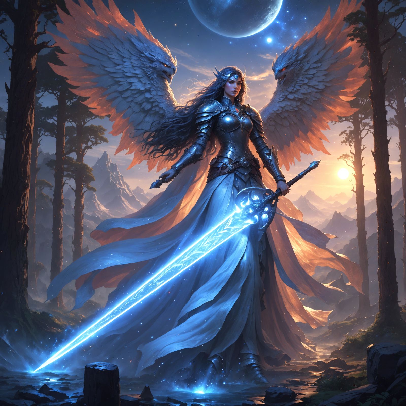 Majestic Planetar in Twilight Forest