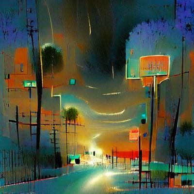Trevor Henderson Style: Smiling Horror in Dark Street