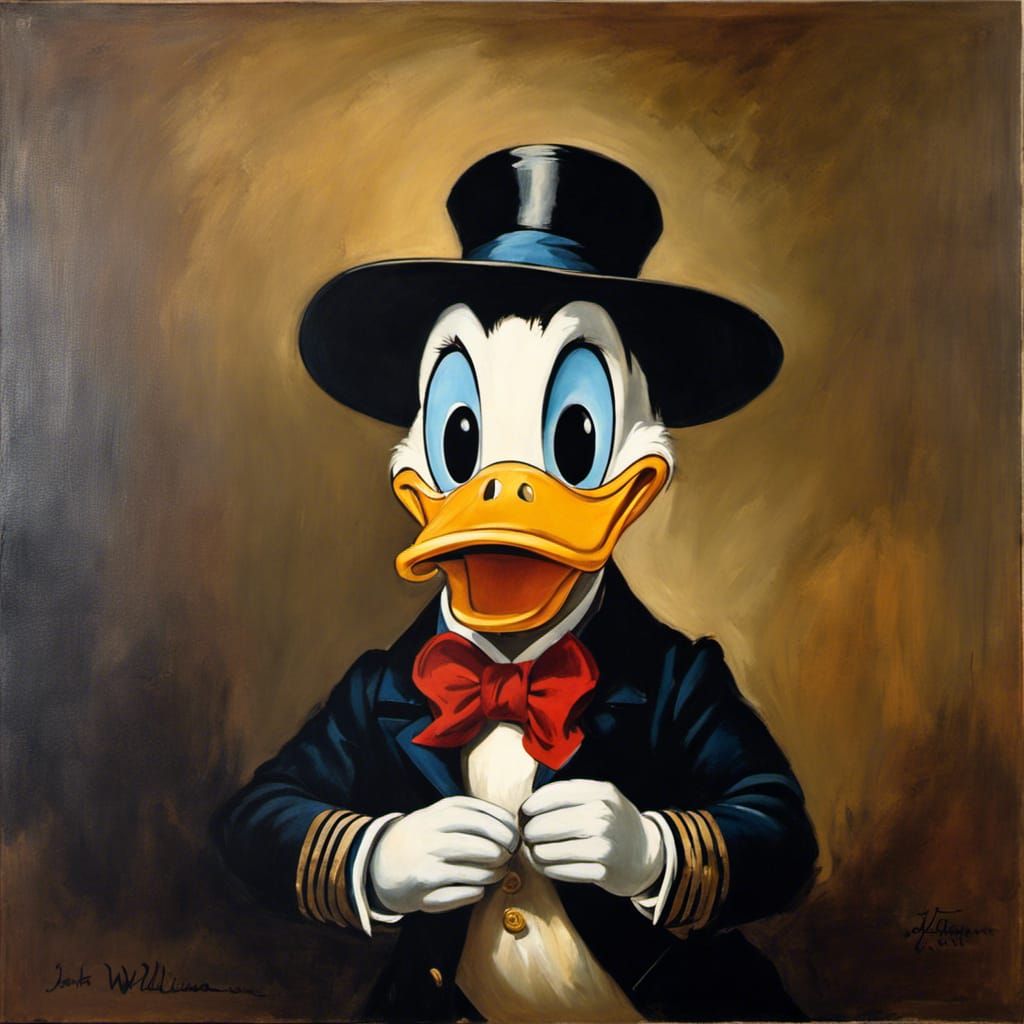 Portrait of a Donald duck