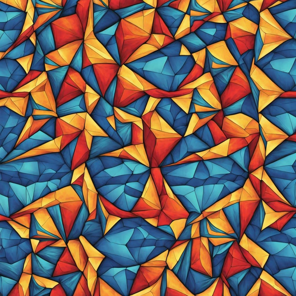 Abstract Geometric Tessellation Landscape