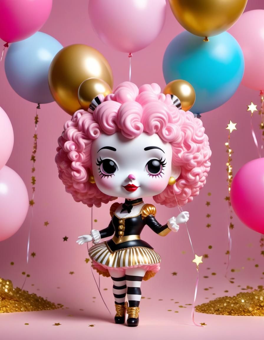 Mime girl bobblehead