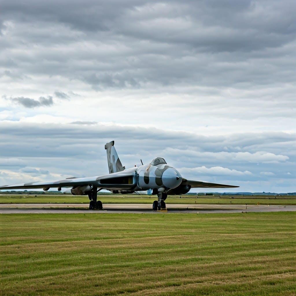 Avro Vulcan Bomber at Carlisle Airport Museum
