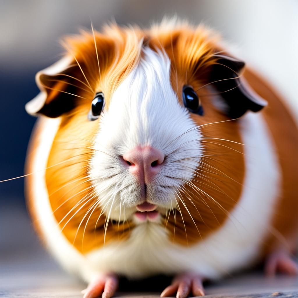 Adorable Guinea Pig Portrait