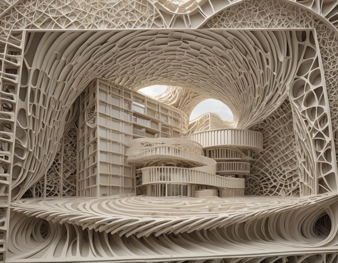 Surreal Community Hub Inspired by Mobius Strip