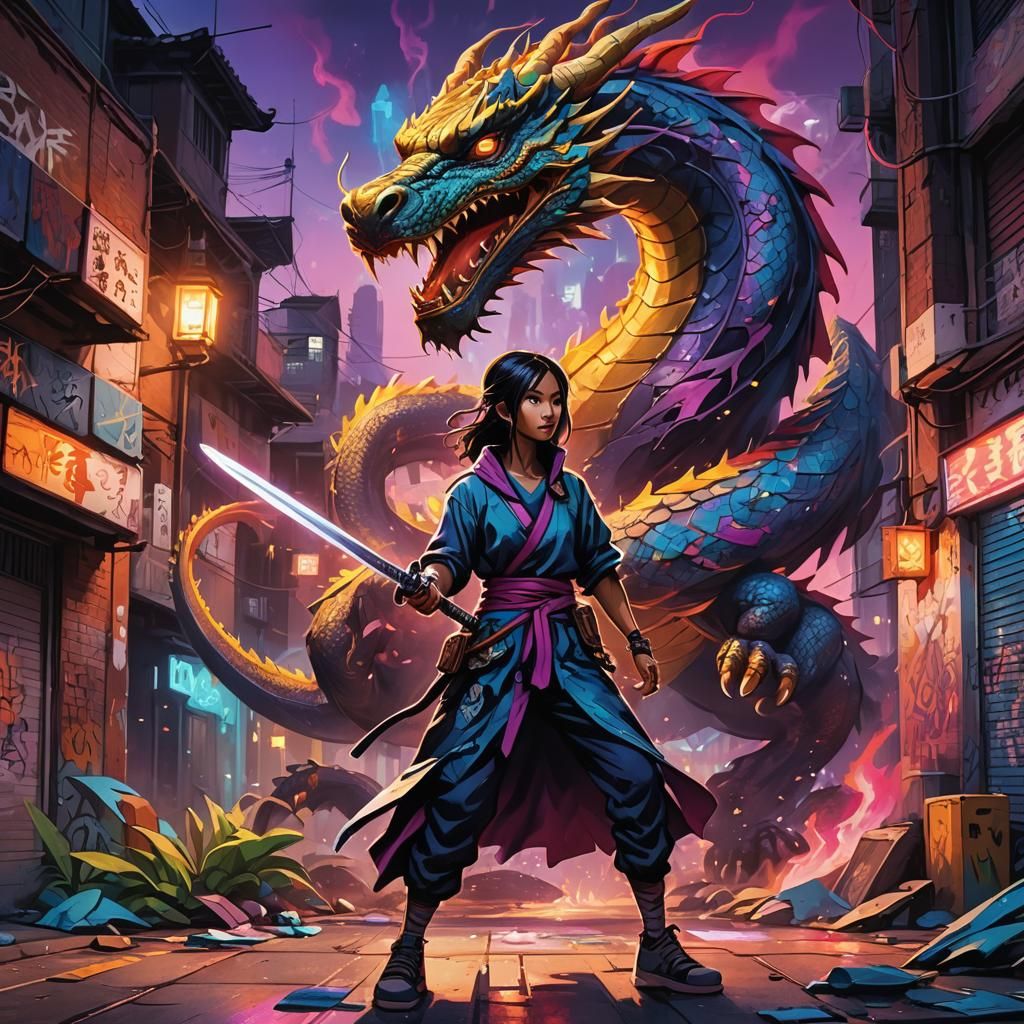 Raya Graffiti Art in Mystical City