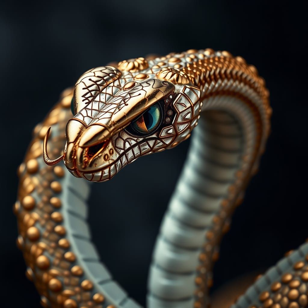 Photorealistic Amphisbaena in Intricate Detail, 16k Polish