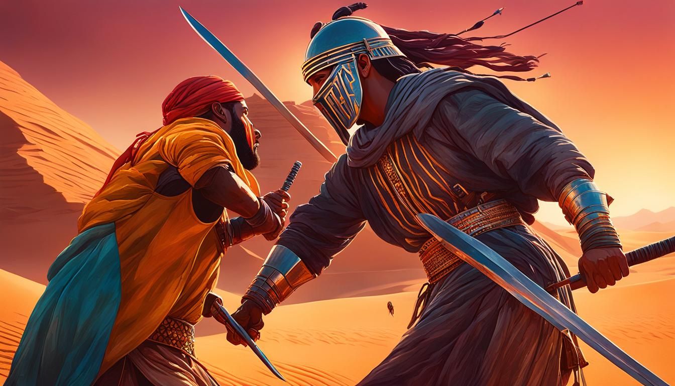 Numidian Warrior in Moody Golden Light