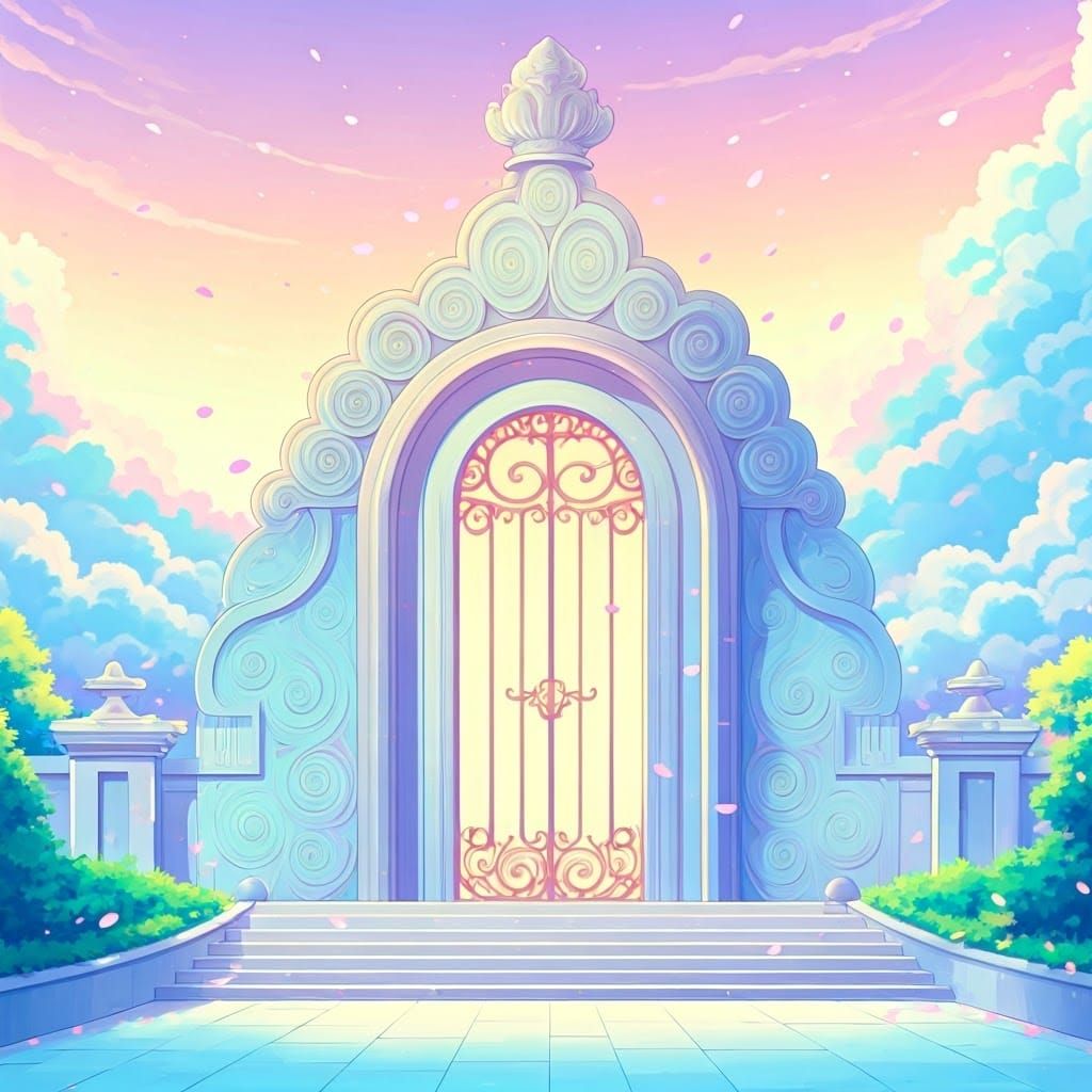 Majestic Anime-Inspired Magical Gate