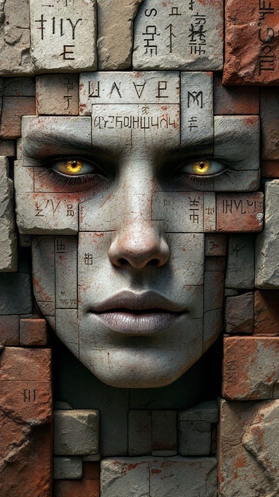 Ancient War-Seer in Weathered Stone Panels