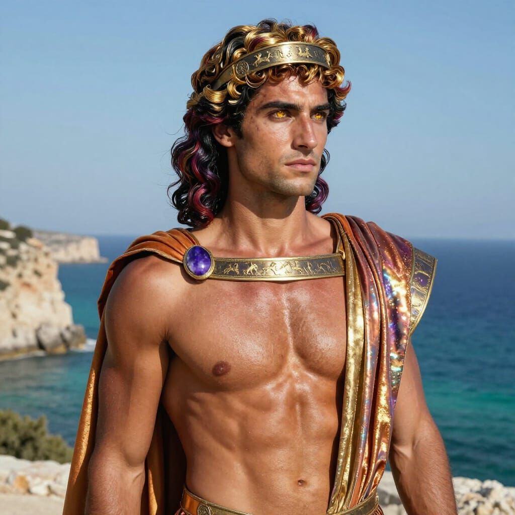 Photorealistic Portrait of Iolaos Iphiklos