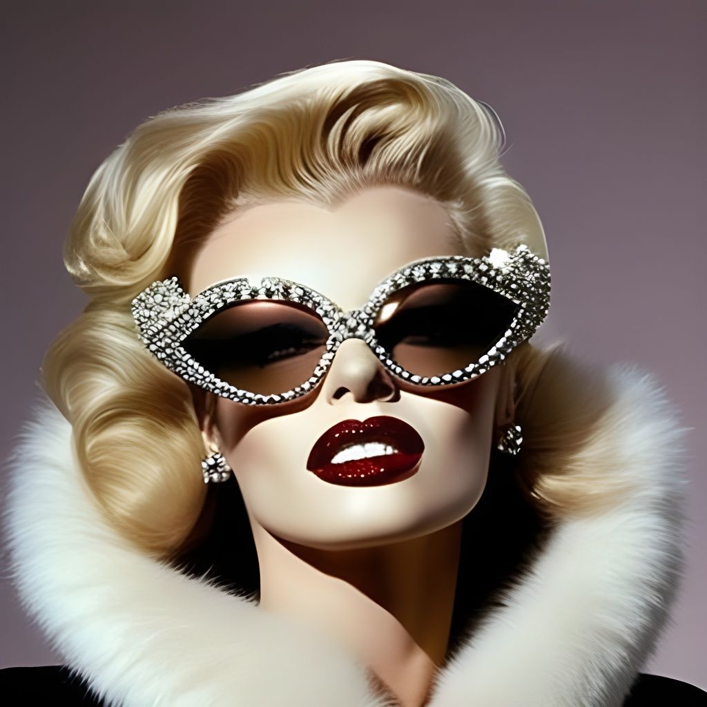 Rhinestone Marilyn: 1960s Glamour Portrait