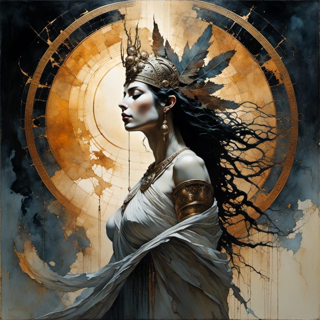 Ishtar: Goddess of Love and War with Lions