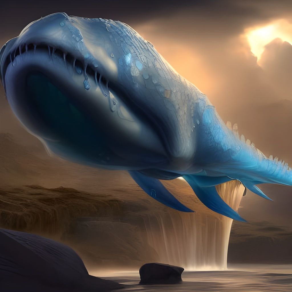 Dramatic Water Planet Genesis: 3D Digital Art