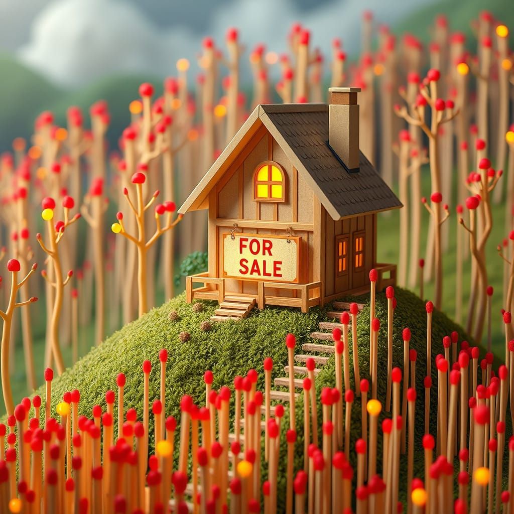 Whimsical Origami House for Sale in Enchanted Forest