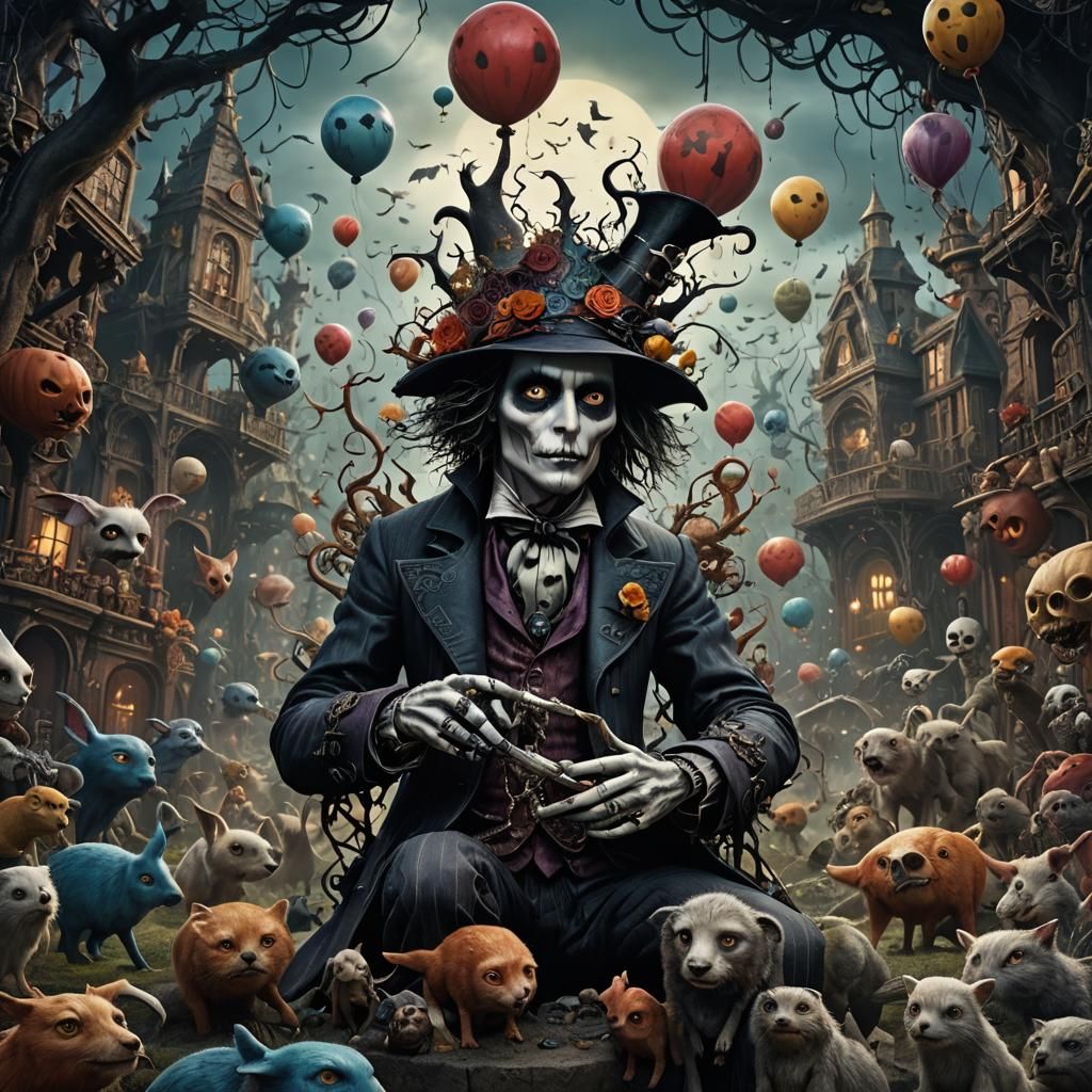 Whimsical Dark Fantasy: A Macabre Celebration