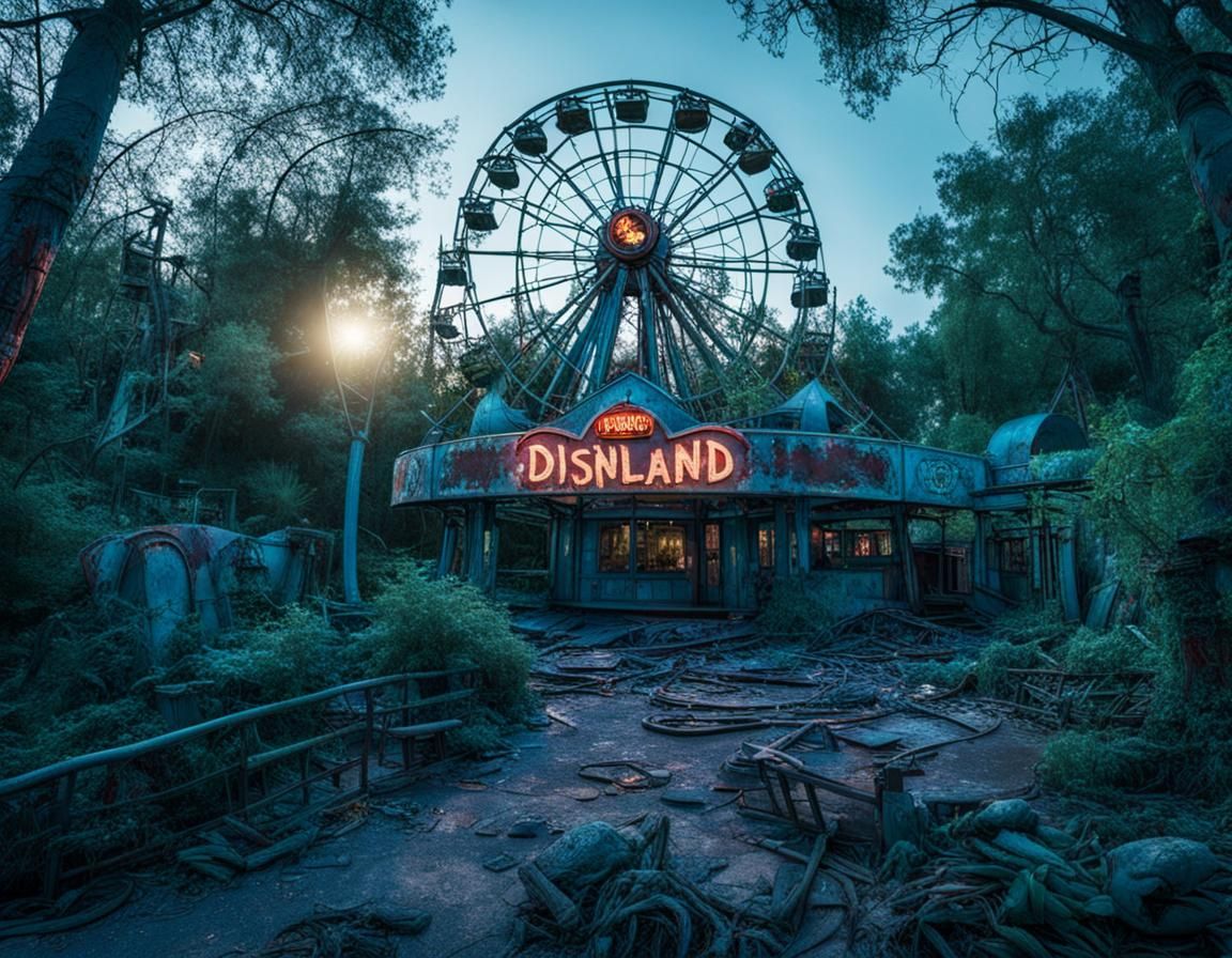 Post-Apocalyptic Disneyland: Eerie Amusement Park Ruins
