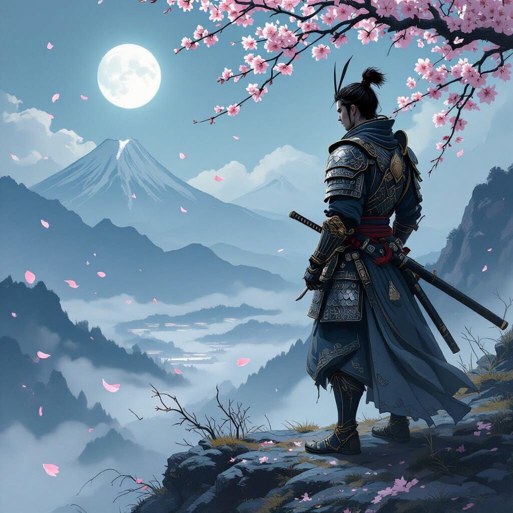 Dragon Scale Samurai on Windswept Peak