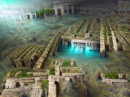 Flooded Roman Ruins: A Lost Civilization