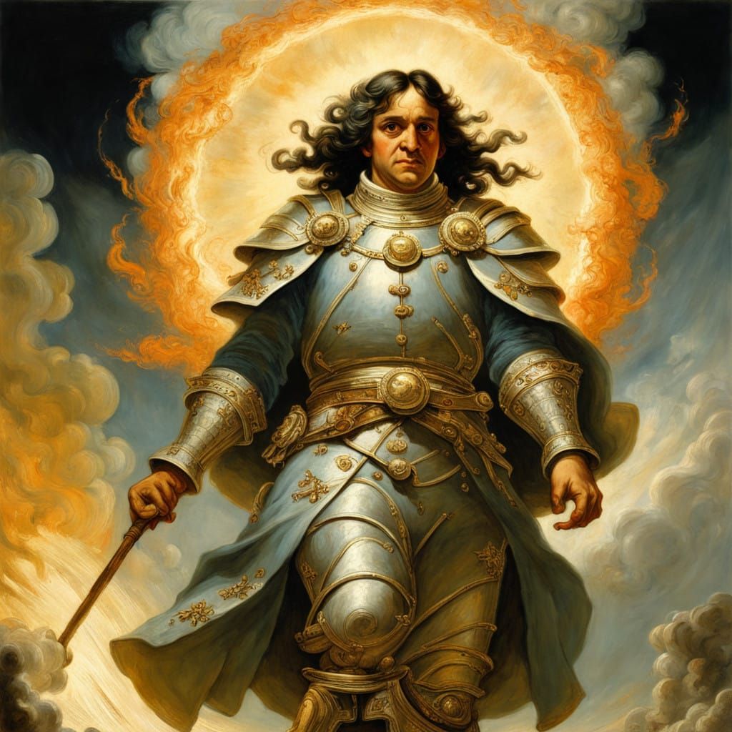 Ethereal Cleric Dances Amidst a Fury of Lava