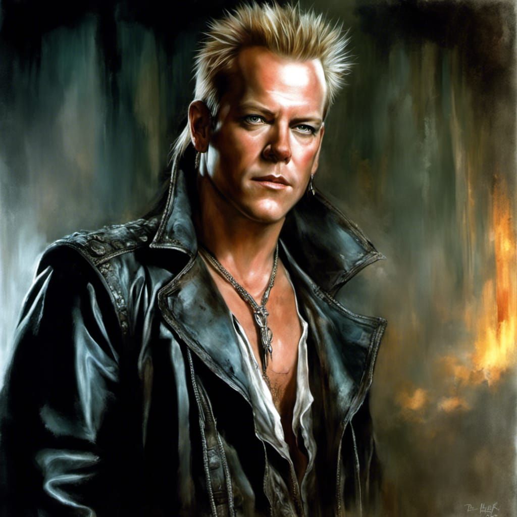 Kiefer Sutherland as vampire David in "Lost Boys"