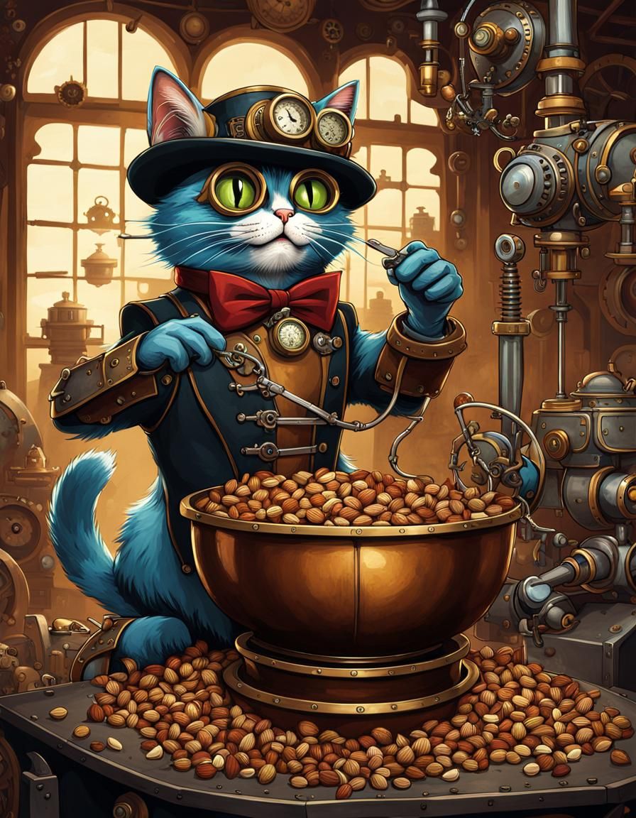Complementary Steampunk Factory snack bowl