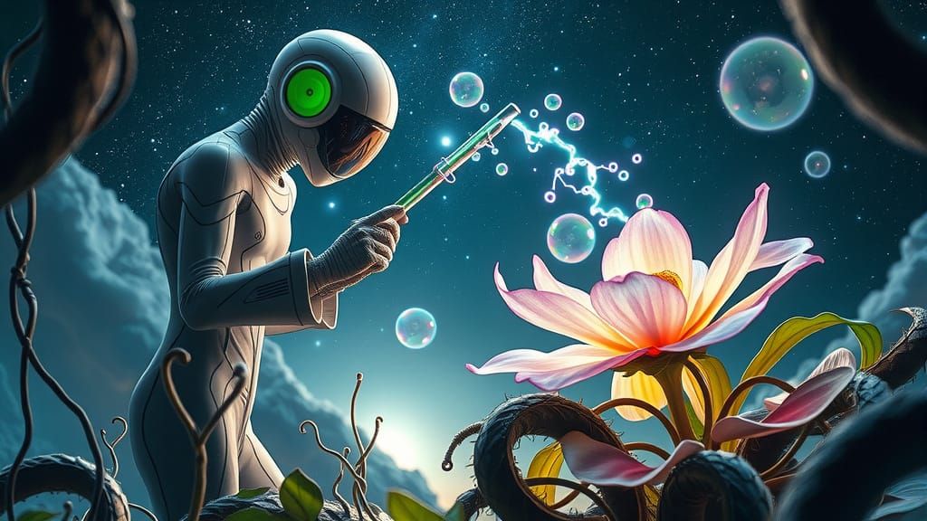 Quantum Gardeners Cultivating Transdimensional Flora