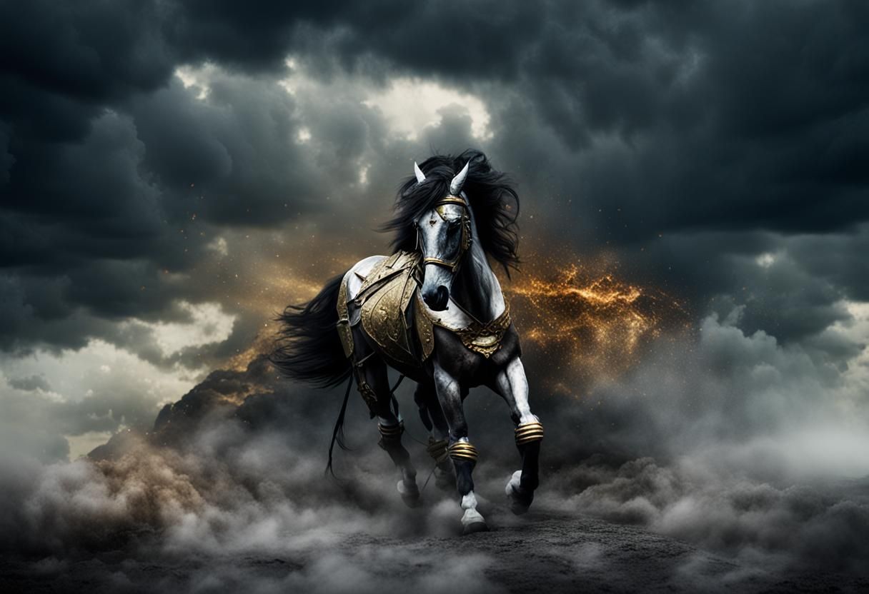 Mythical Horse Warrior with Sword Legs