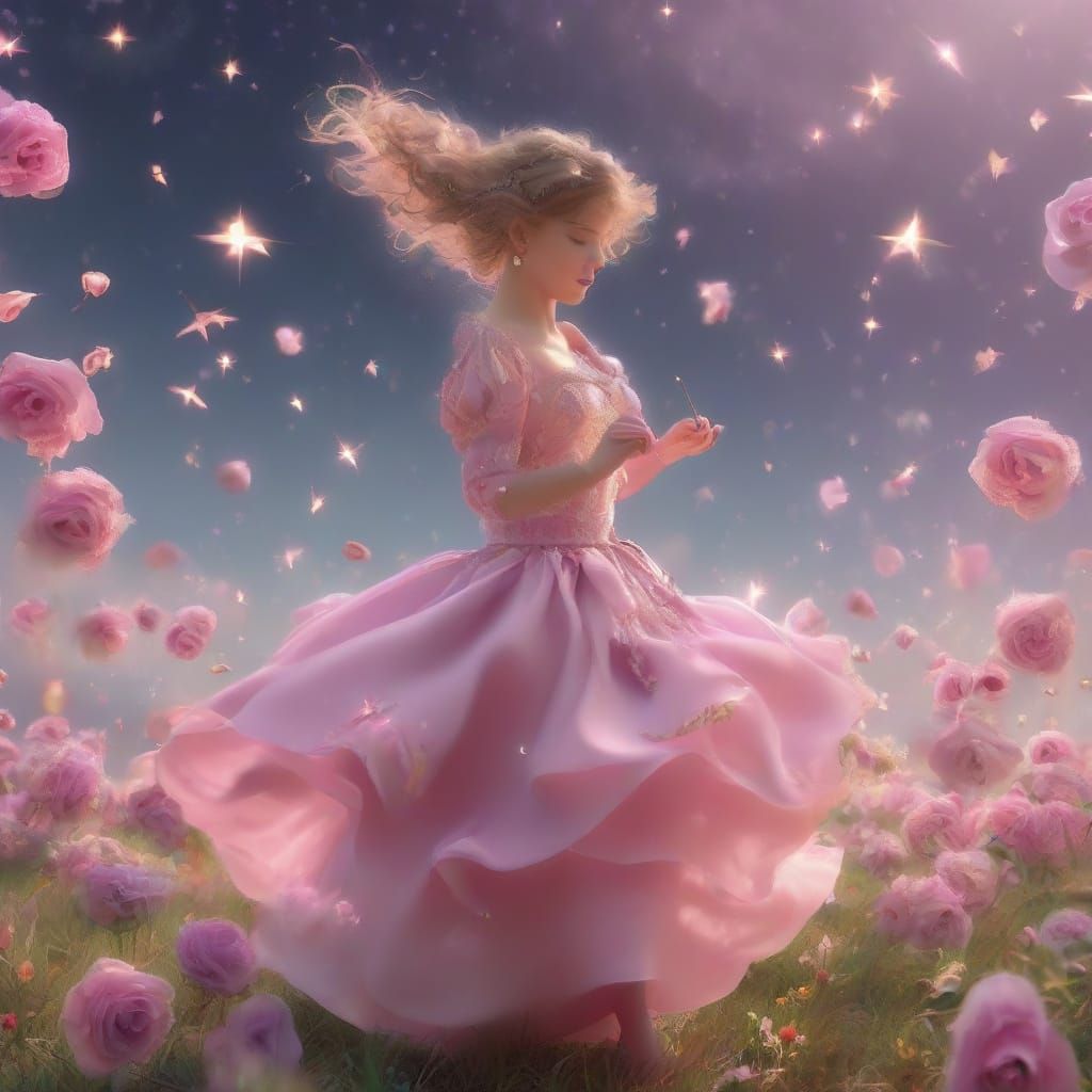 Delicate Whimsy: A Dreamy Heart-Shaped Violin in Pastel Hues