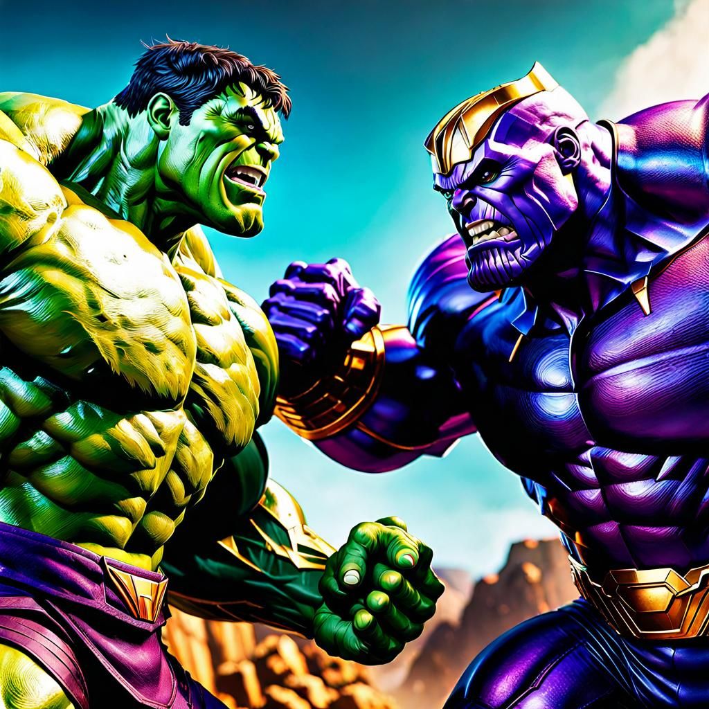 World War Hulk versus Thanos