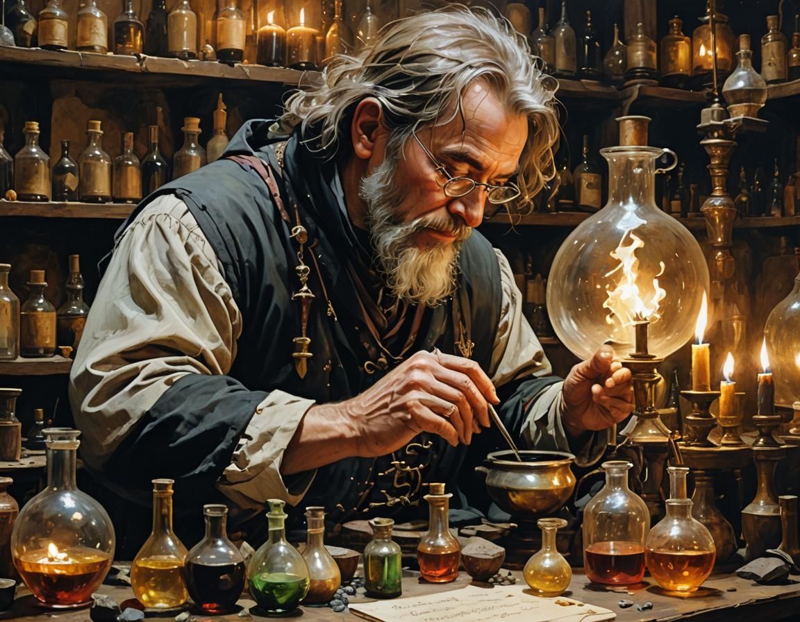 Alchemist's Medieval Lair: Stone to Gold, Alcohol Ink