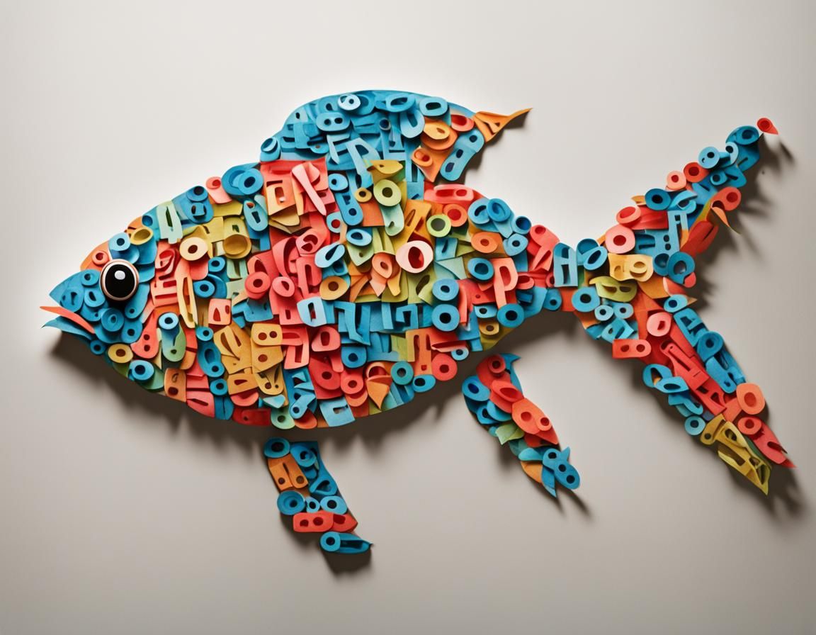 Letter Fish: An AI-Generated Typography Creature