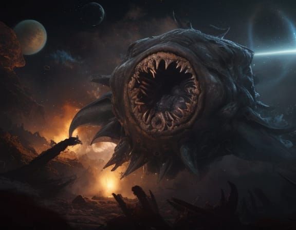 Gargantuan Corrupted Bloop Whale Invades Earth in a Nightmar...