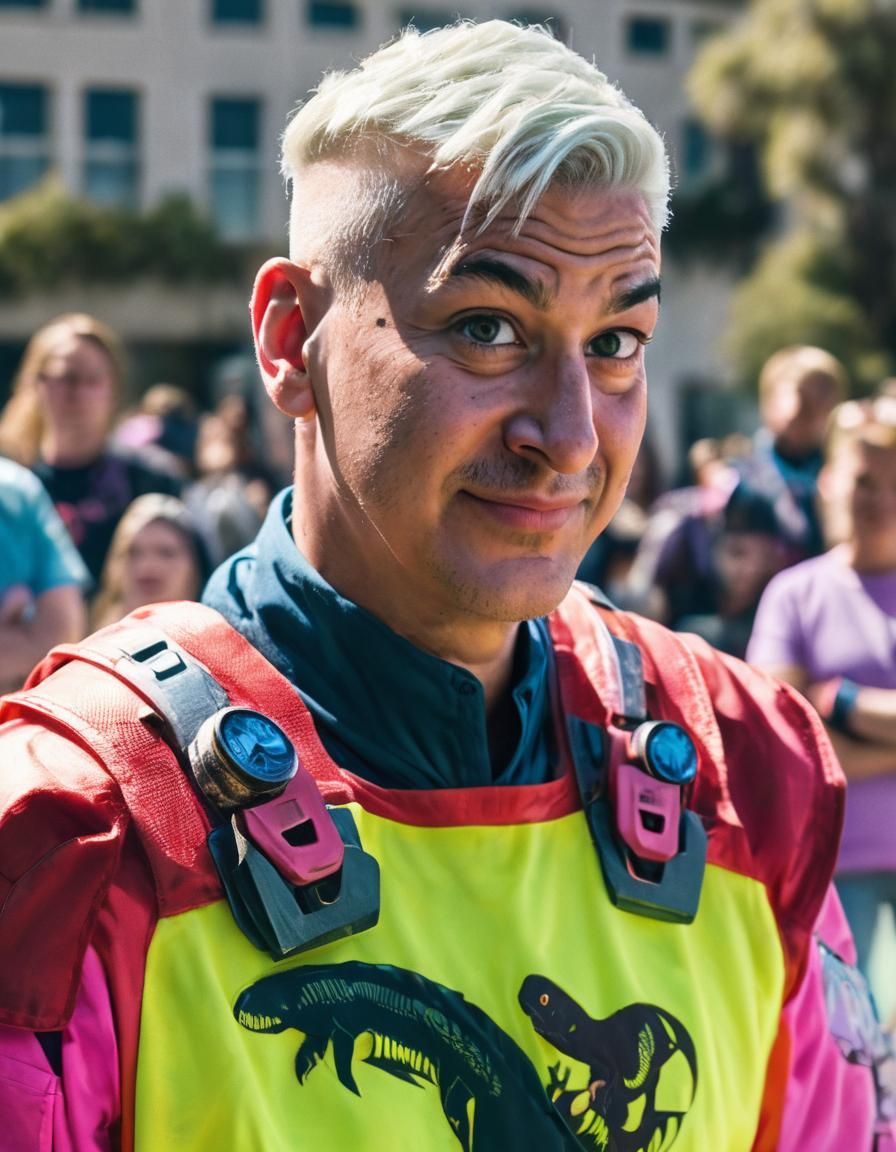 Close-up shot of a person <Subject> as lead Professor. Elabo...