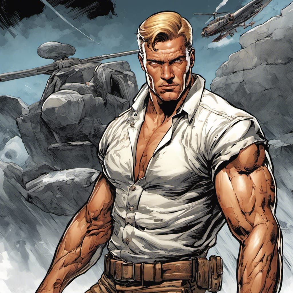 Heroic Fusion: Flint Meets Doc Savage in Comic Art