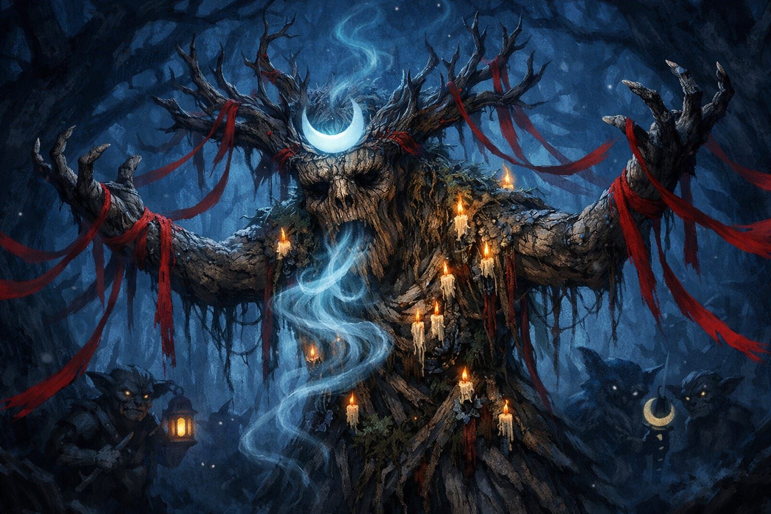 Mythic Treefolk Cleric's Moonlit Grief Ritual