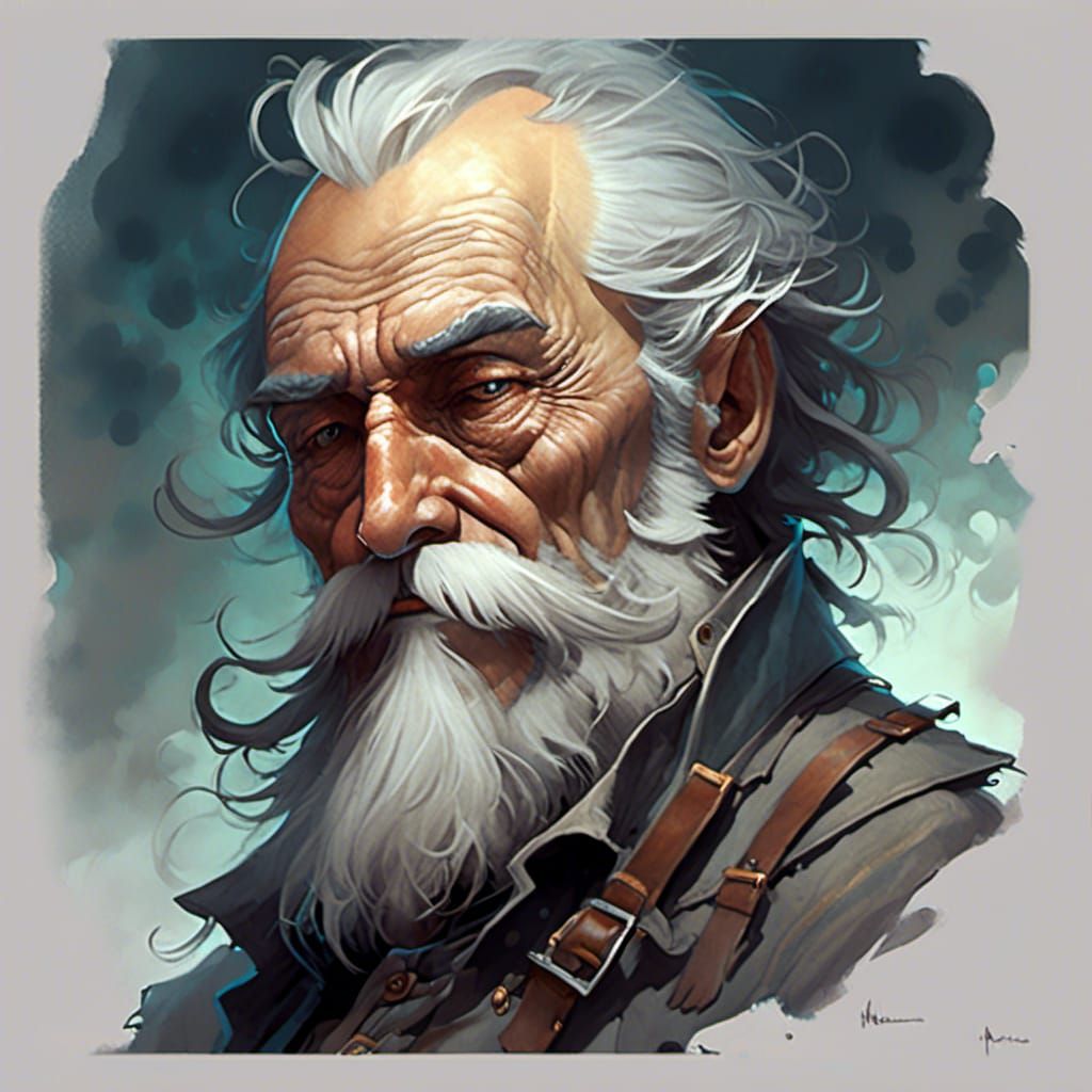 Baroque Portrait of Bearded Old Man