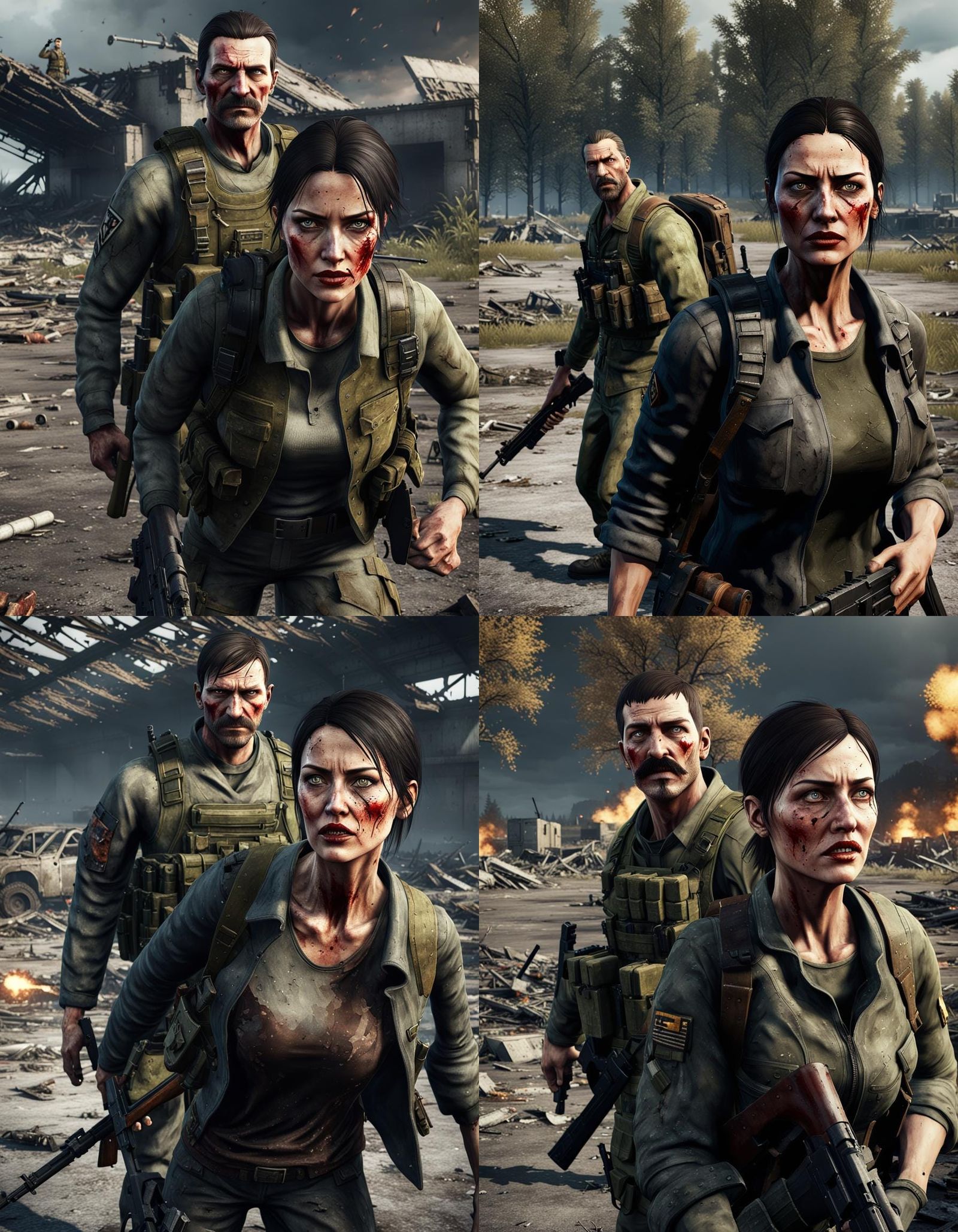 DayZ Survival: Military Couple Defending Airfield