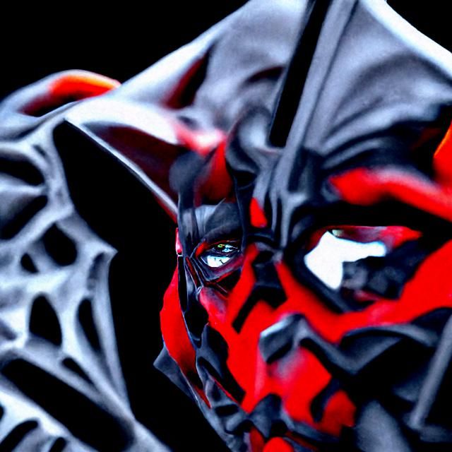 Darth Maul as Batman in Sci-Fi Style