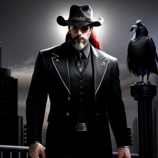 Handsome Vampire Cowboy in Los Angeles