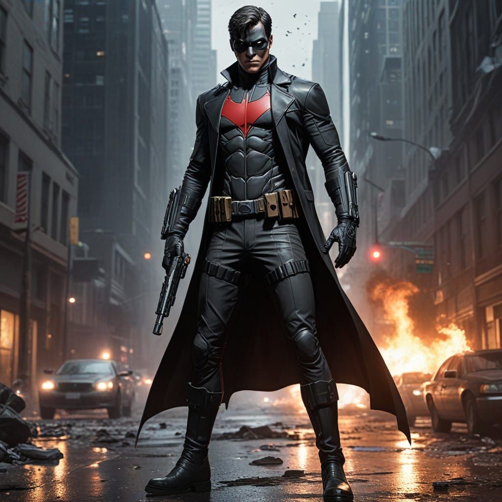 Jason Todd in Formal Black Attire