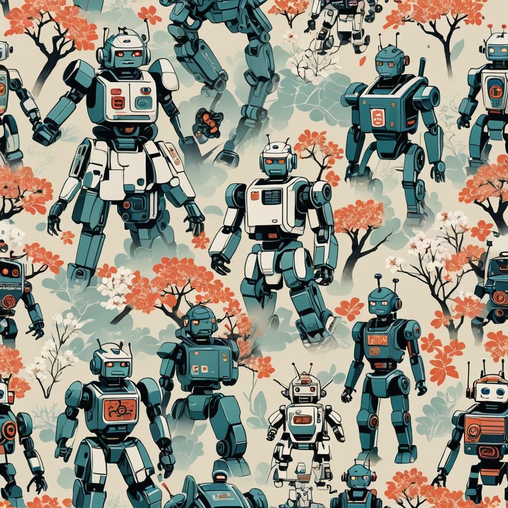 Nihonga Robots: Japanese Art Meets Future Tech