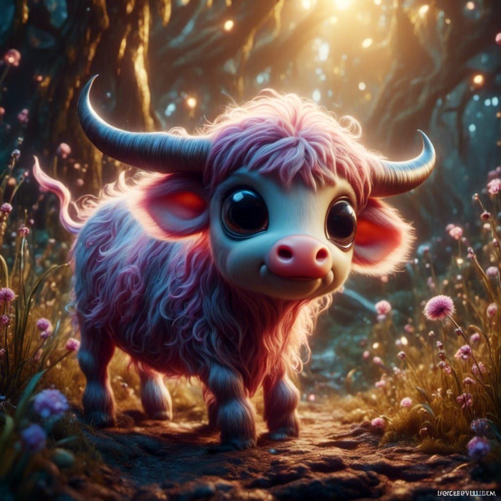 Furry Vampire Cow Monster at Magical Farm