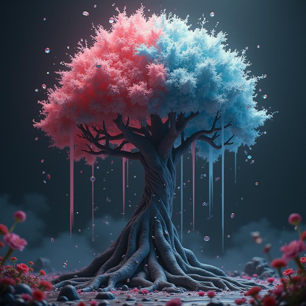 Suited Cat in Detailed Matte Painting